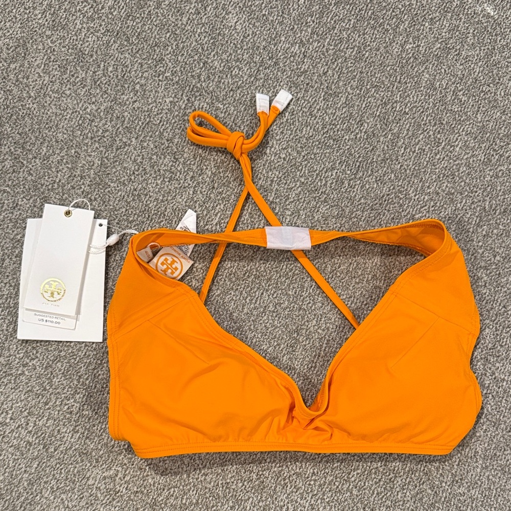 Tory Burch Vibrant Orange Swim Top